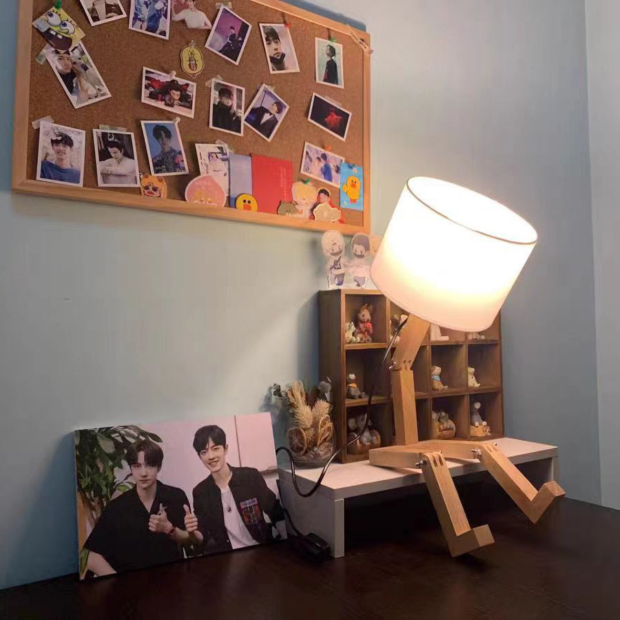 Lampe de table robot