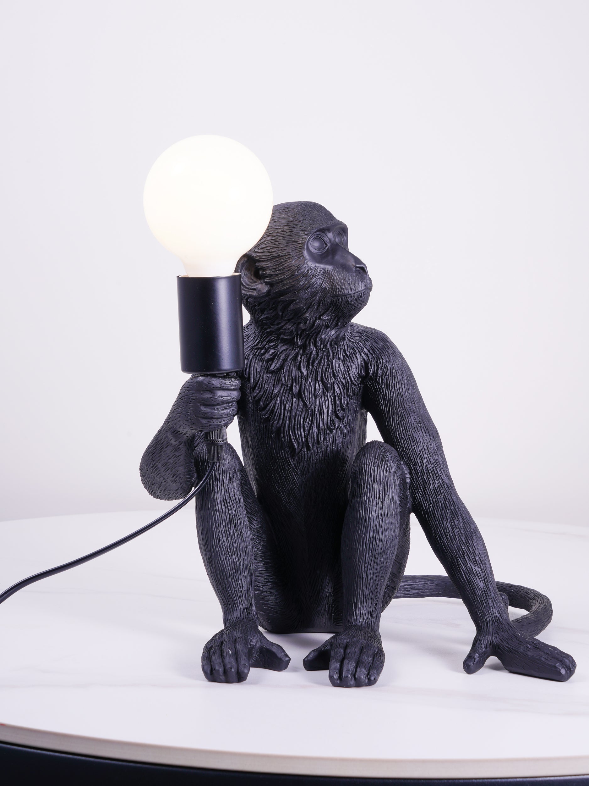 Monkey Resin Table Lamp