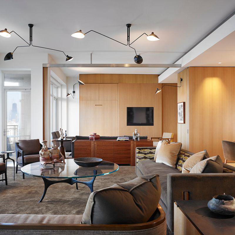 Serge mouille ceiling lamp