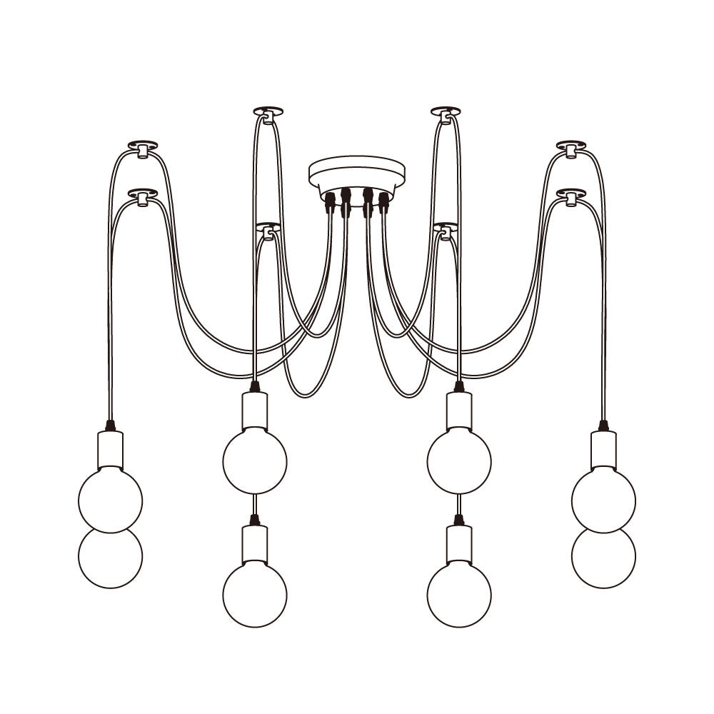 Lustre de plafond araignée