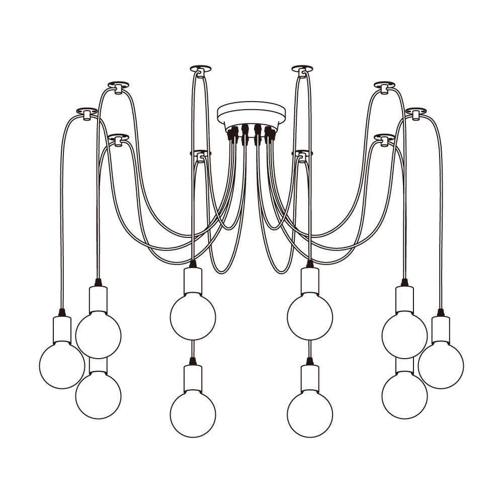 Lustre de plafond araignée