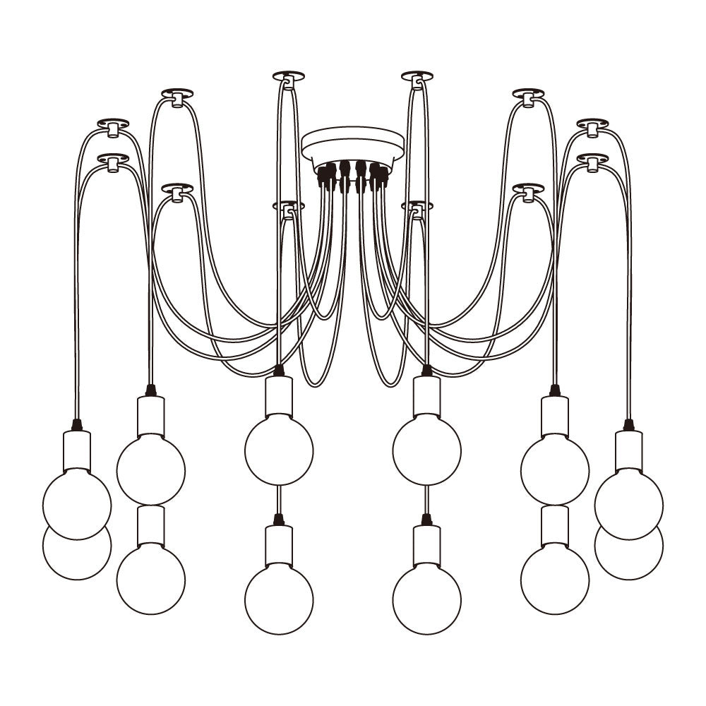 Lustre de plafond araignée