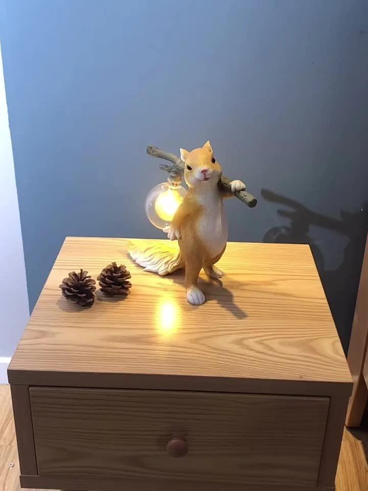Squirrel Table Lamp.