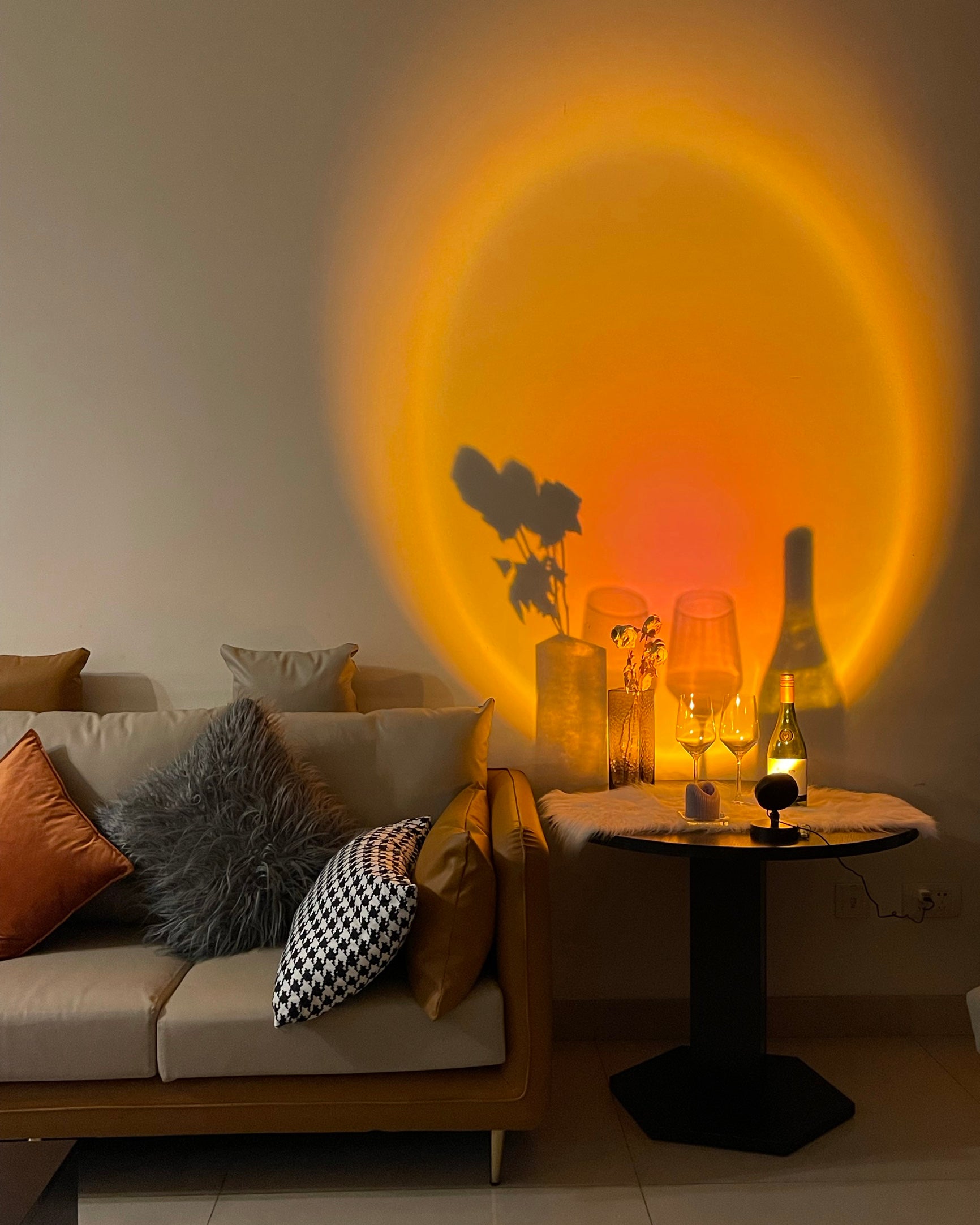 Lampe de table coucher de soleil