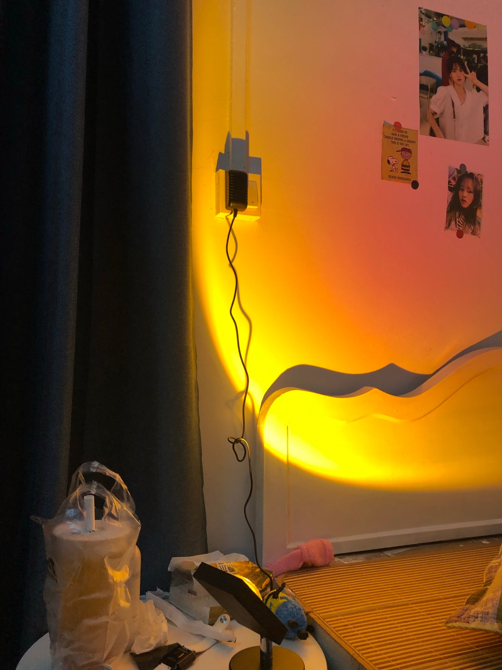 Lampe de table coucher de soleil