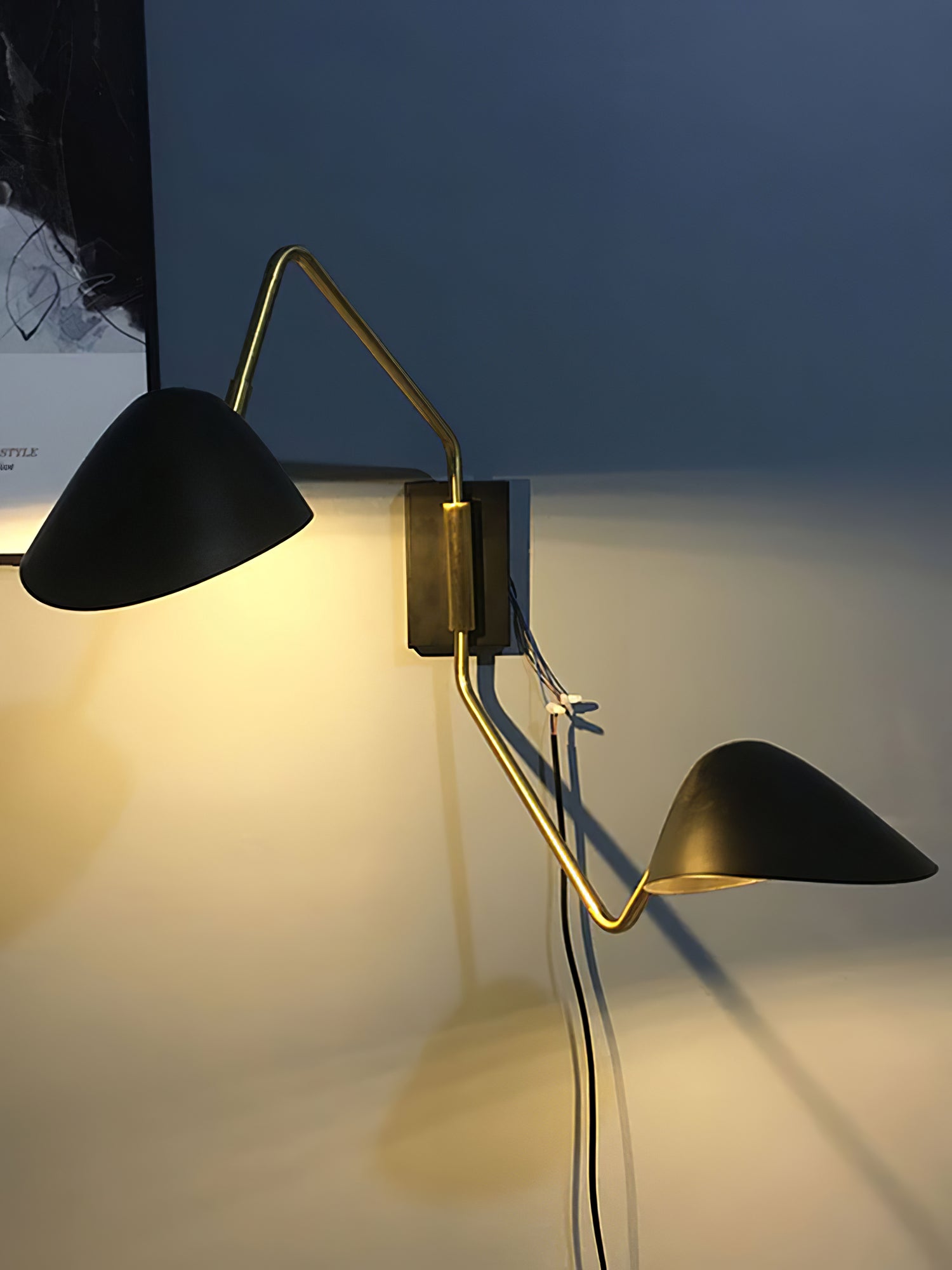 Applique à bras oscillant