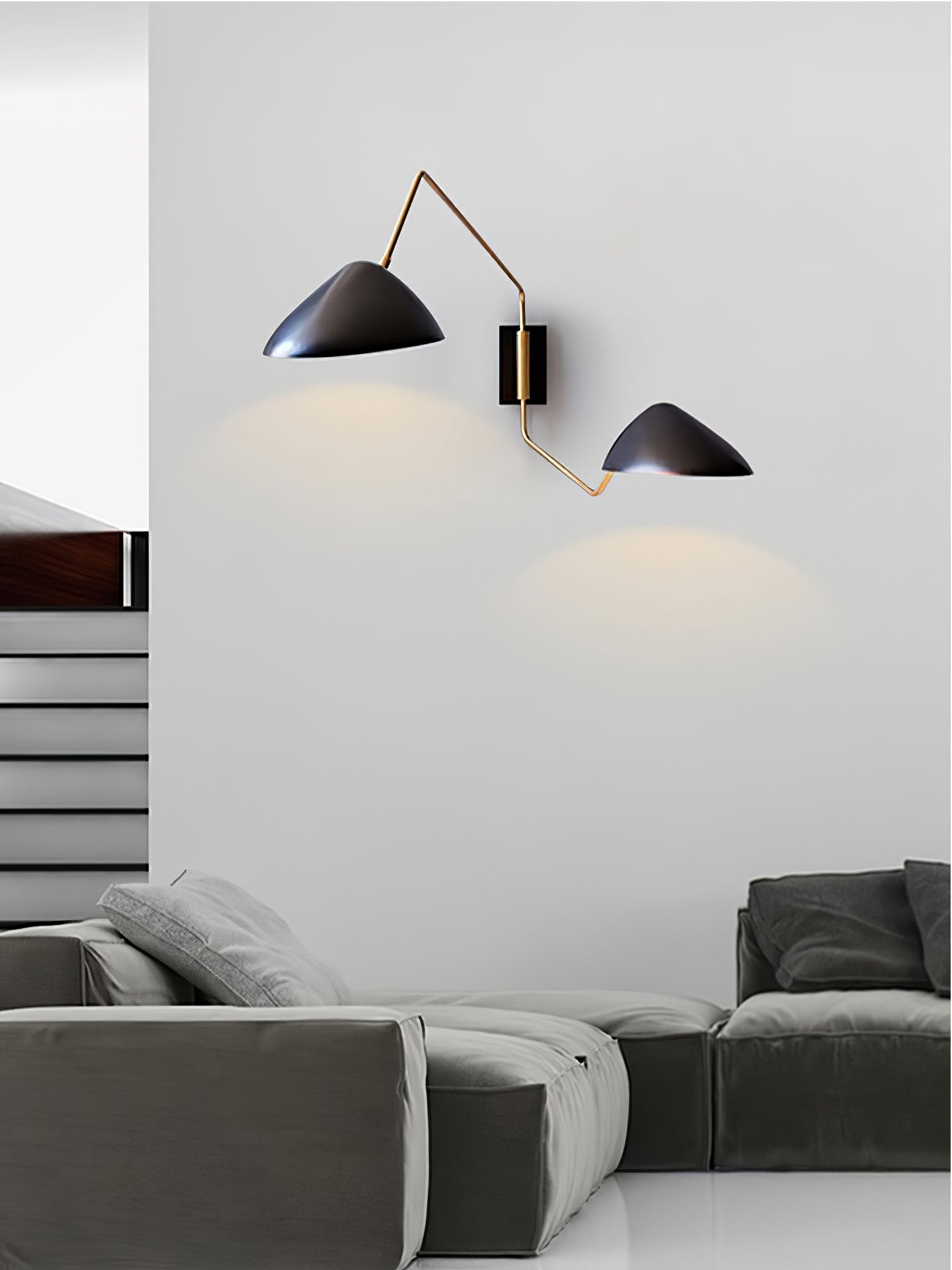 Applique à bras oscillant