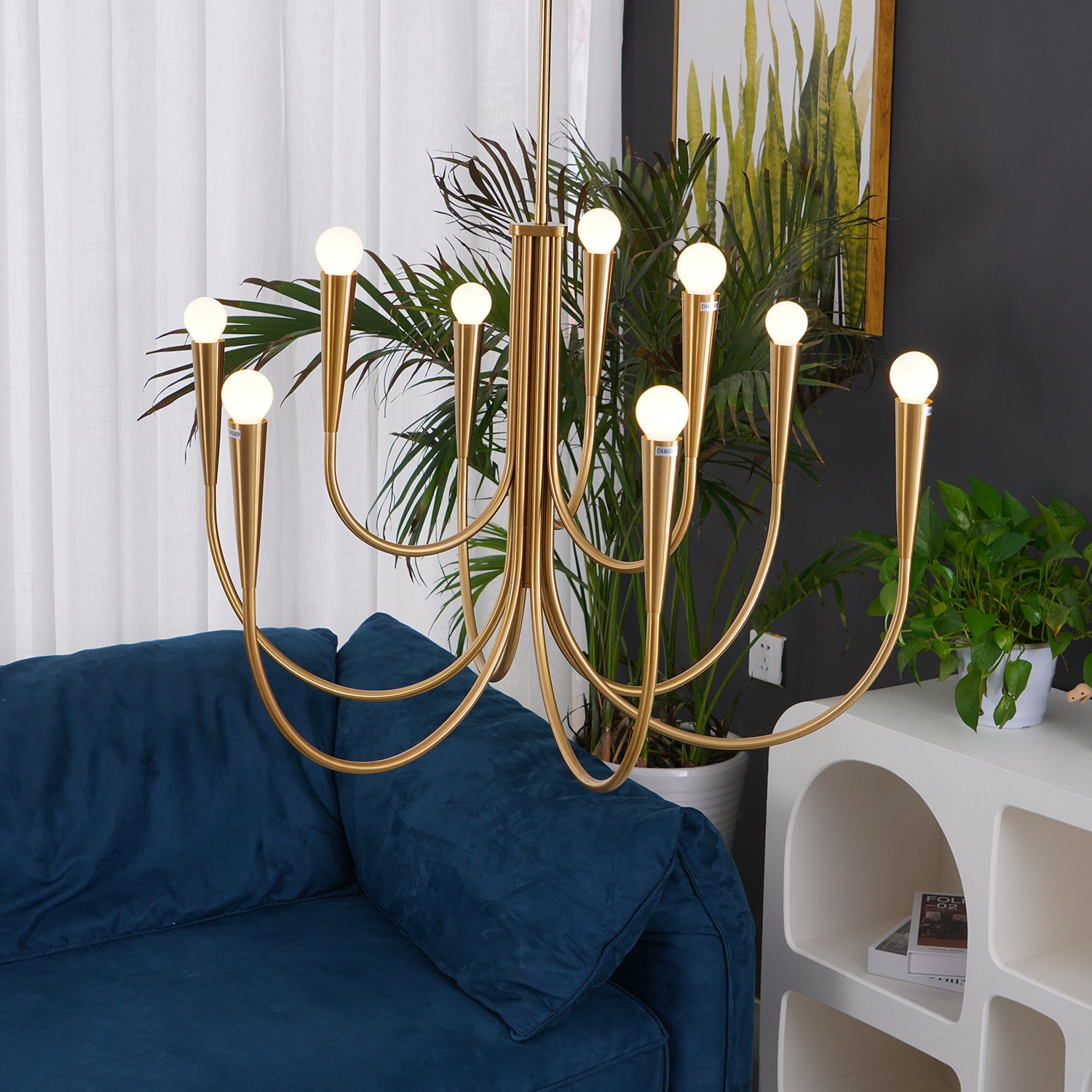 Swoop-Arm-Kronleuchter