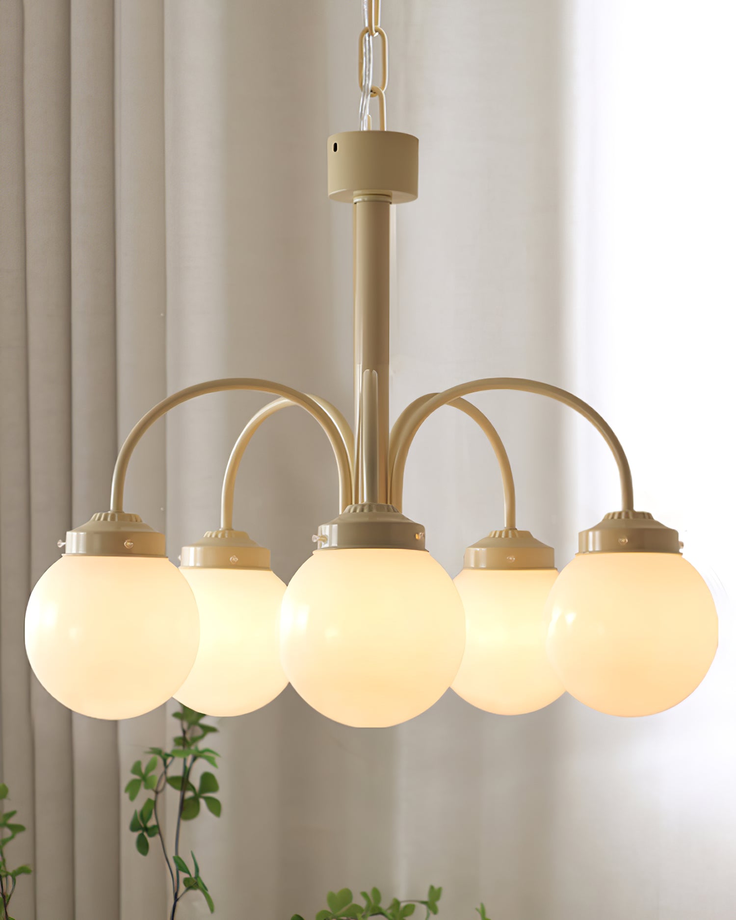 Candelabro de crema de vainilla