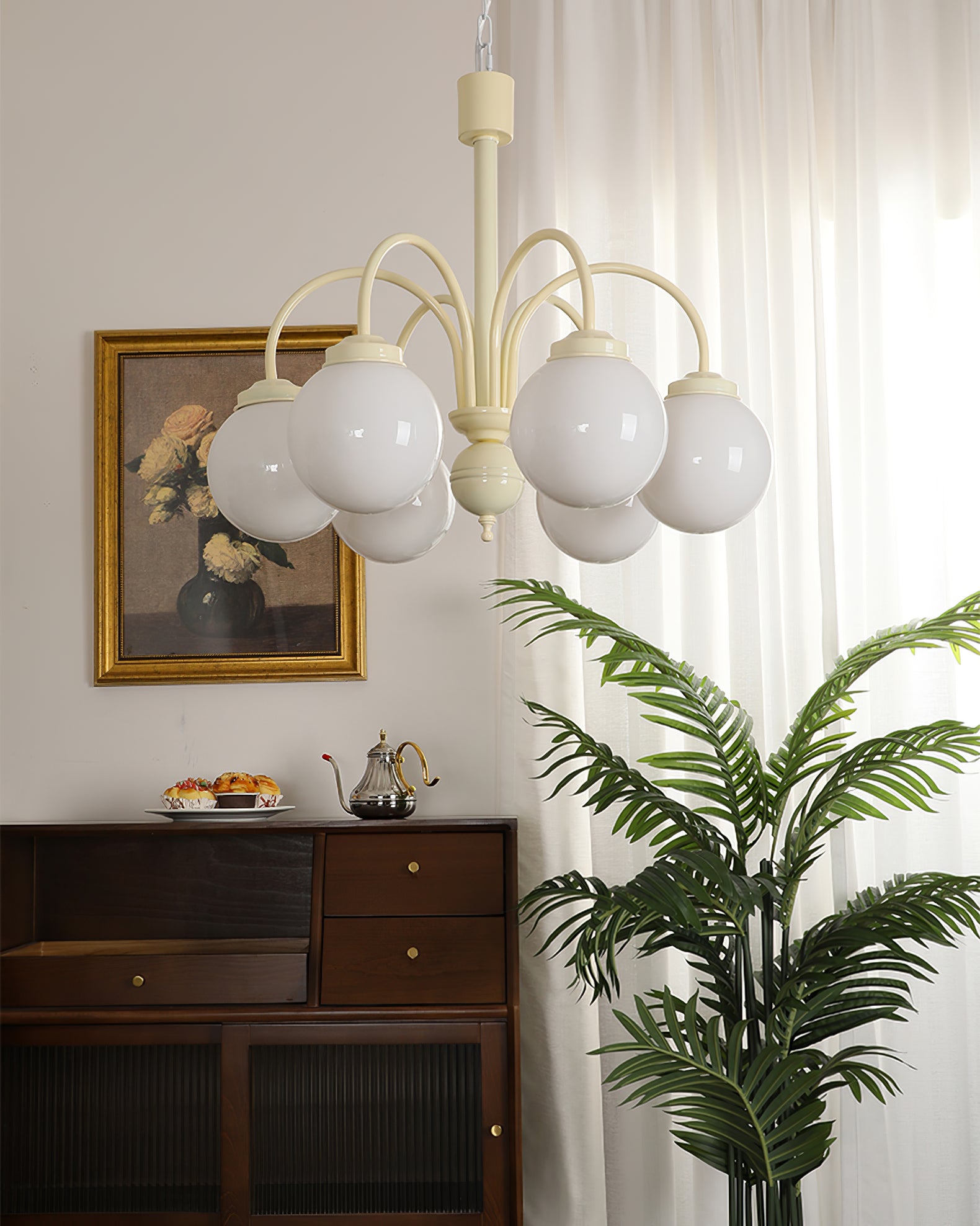 Candelabro de crema de vainilla