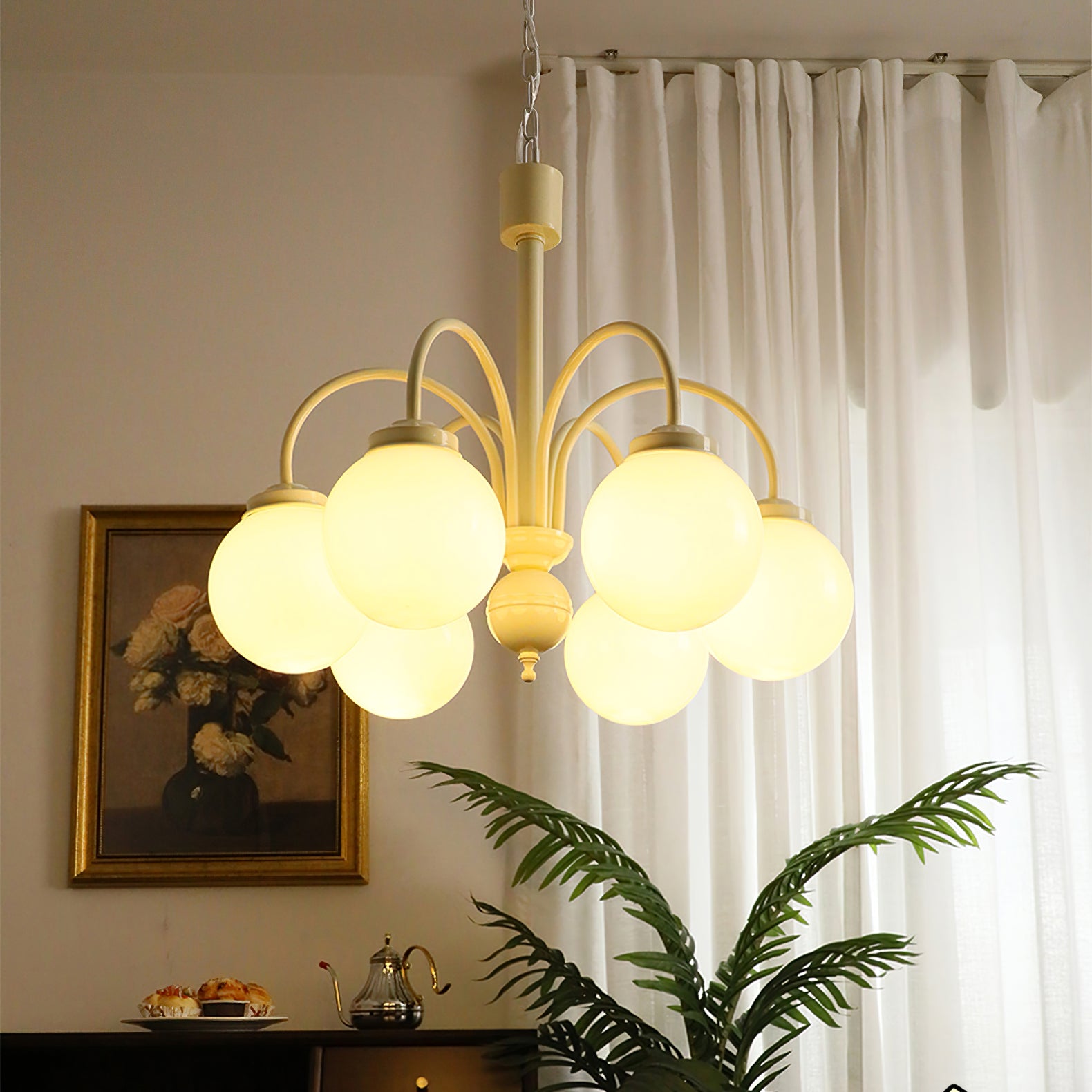 Candelabro de crema de vainilla
