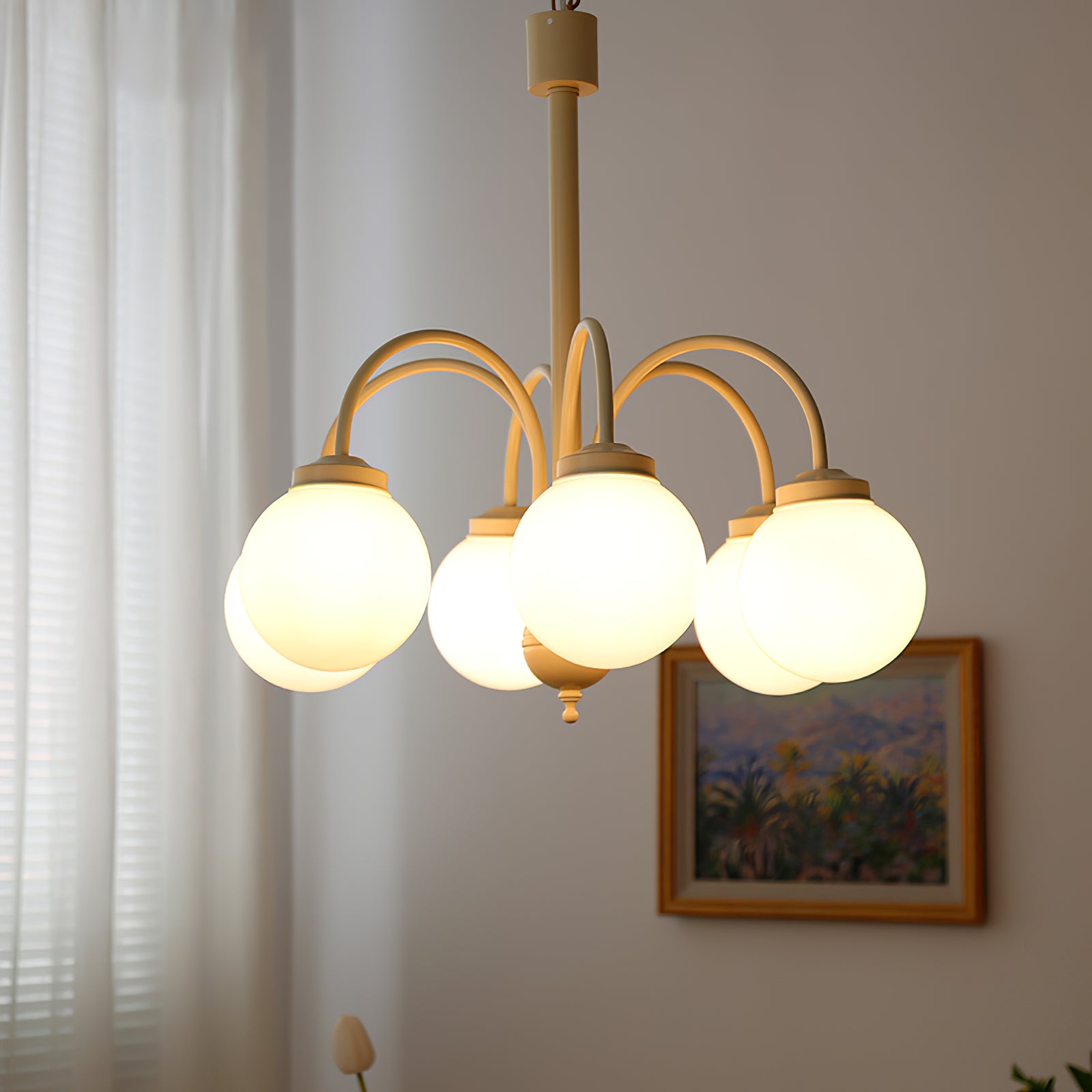 Candelabro de crema de vainilla