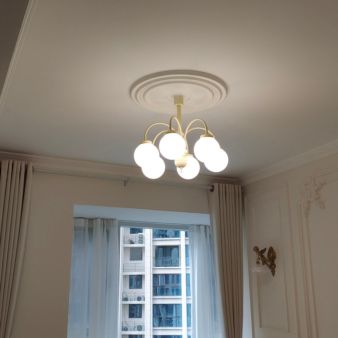 Candelabro de crema de vainilla