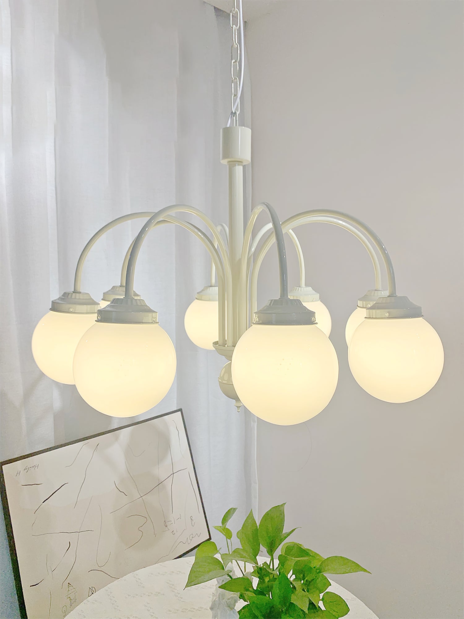 Candelabro de crema de vainilla