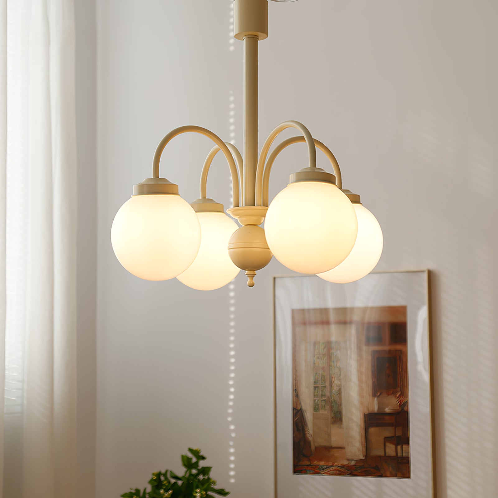 Candelabro de crema de vainilla