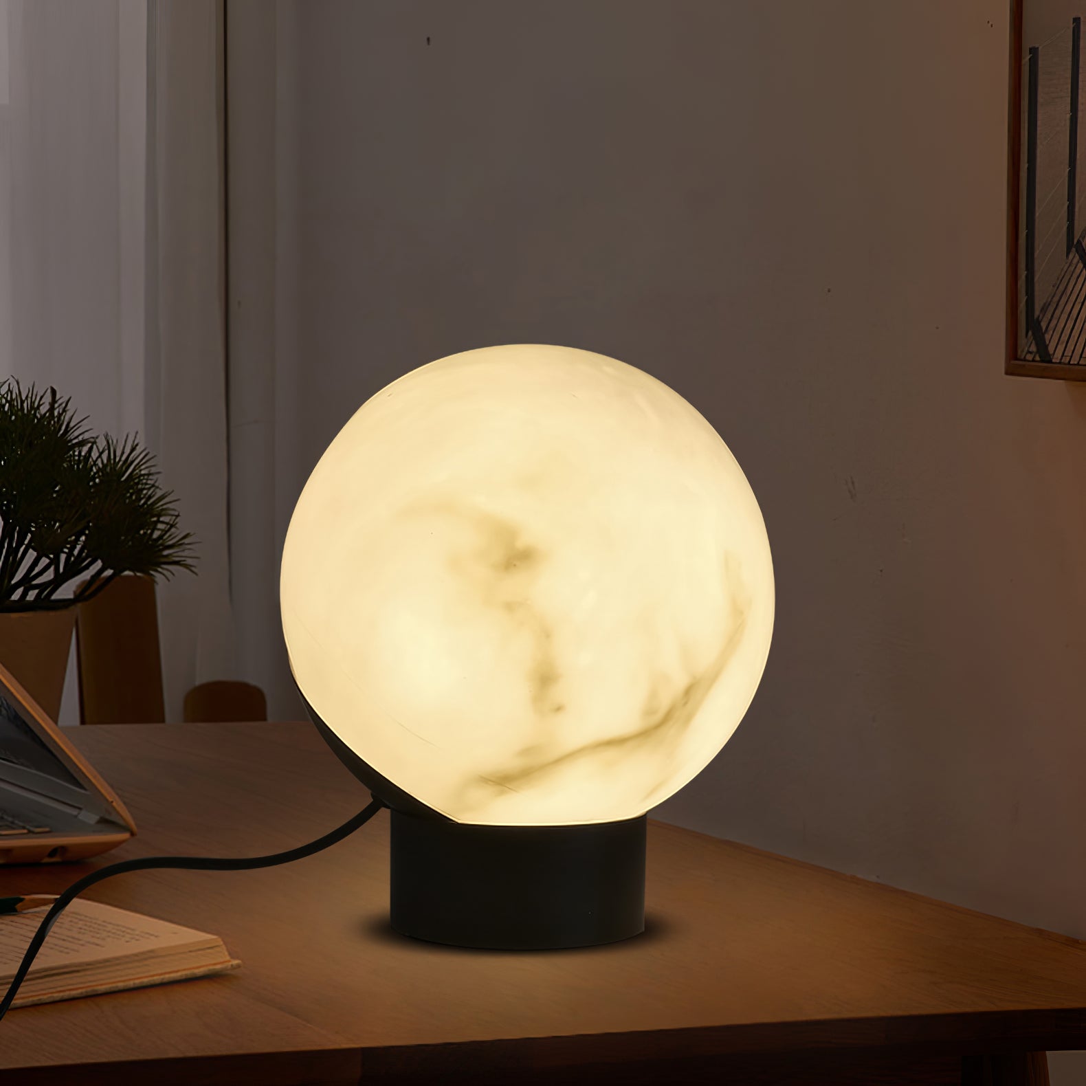 Lampe de table en albâtre Varasteh