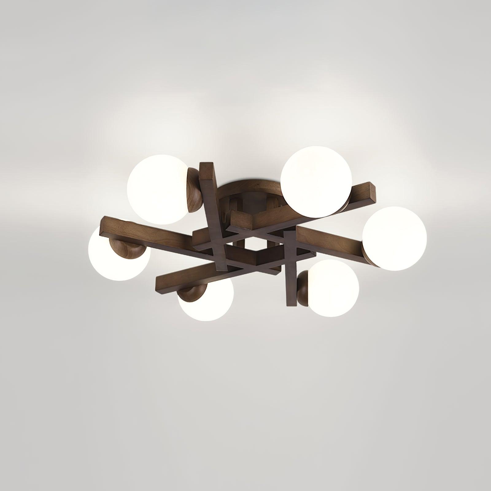 Wood Orin Ceiling Light - Decormote