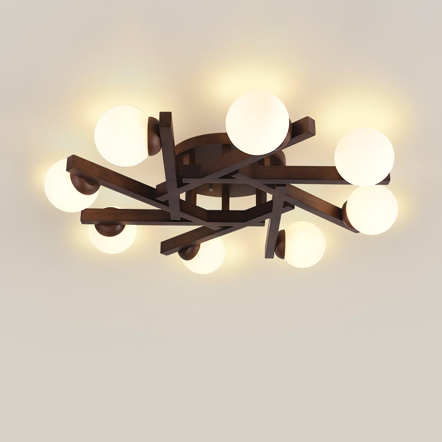 Wood Orin Ceiling Light - Decormote
