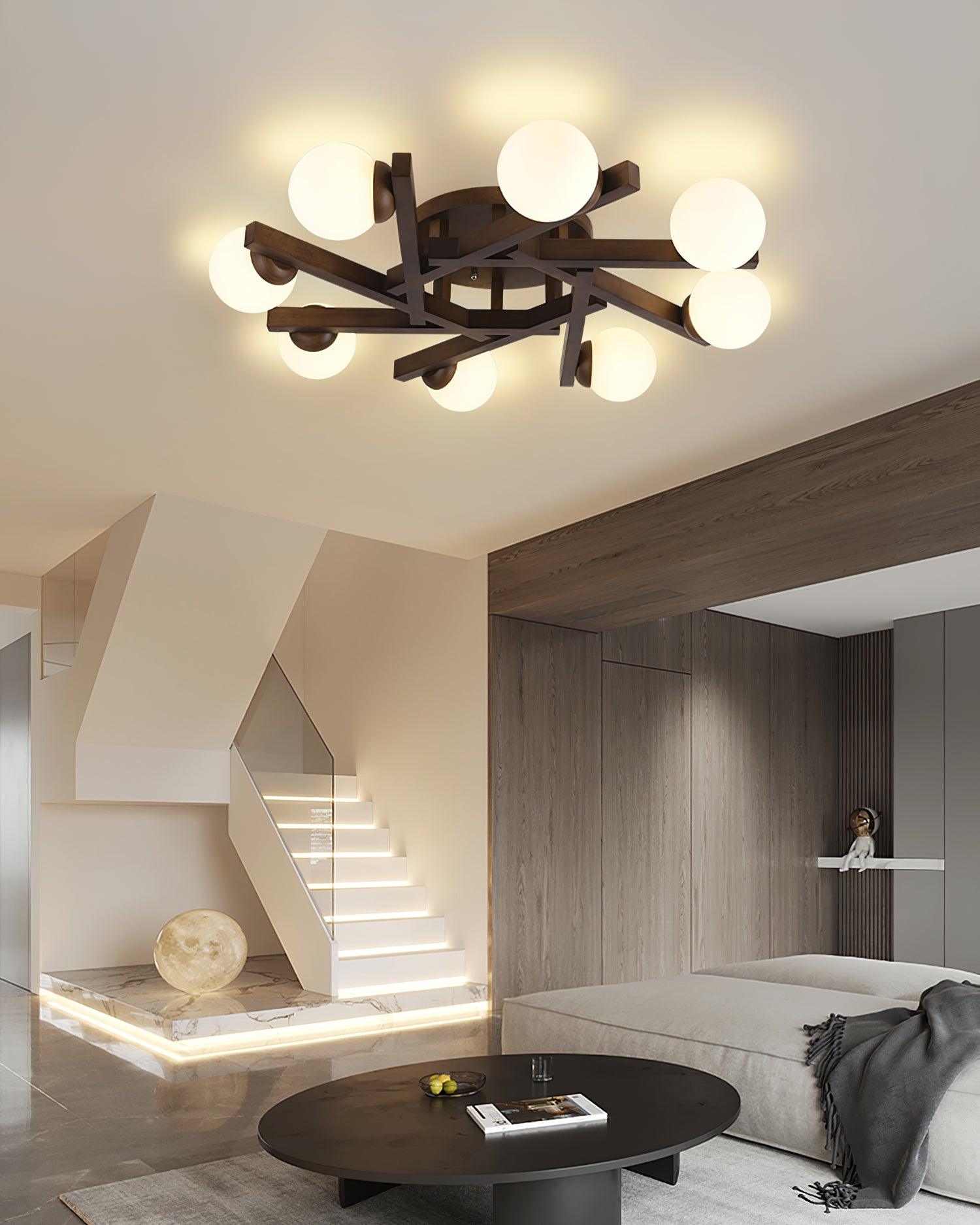 Wood Orin Ceiling Light - Decormote