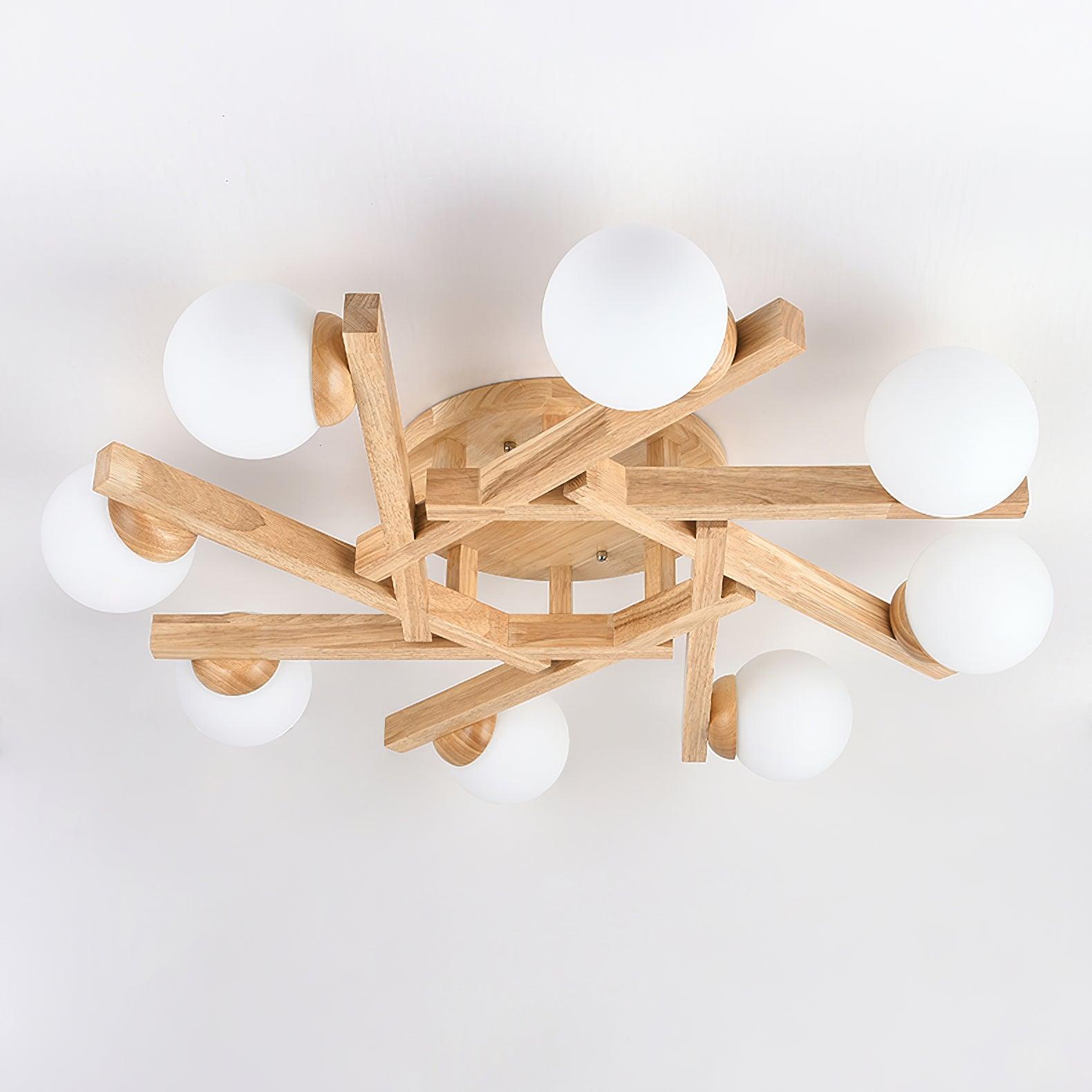 Wood Orin Ceiling Light - Decormote