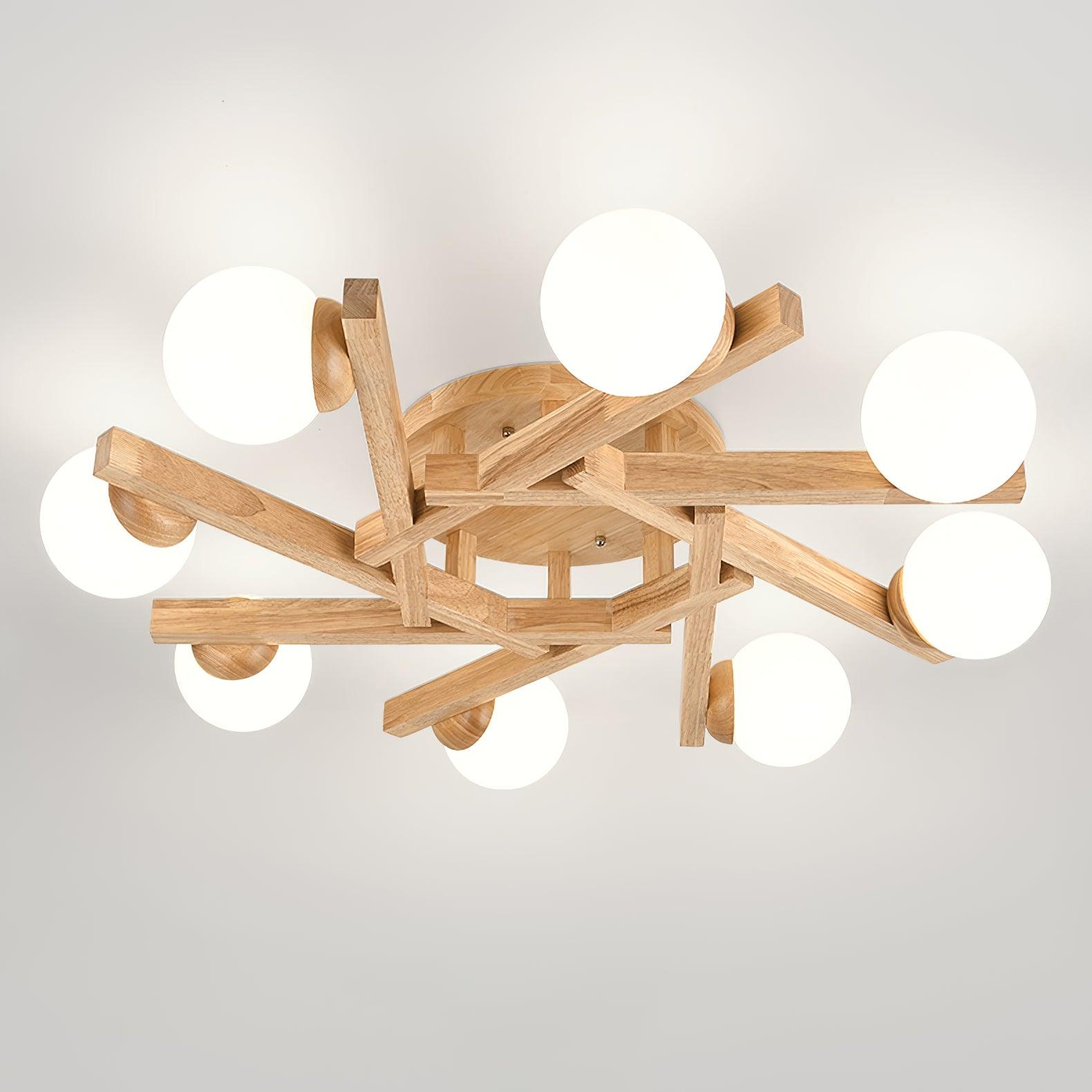 Wood Orin Ceiling Light - Decormote