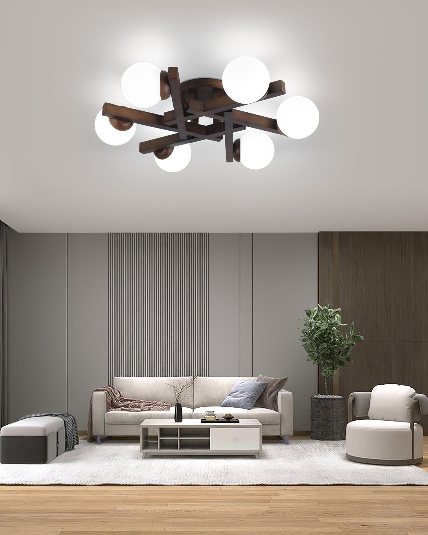 Wood Orin Ceiling Light - Decormote