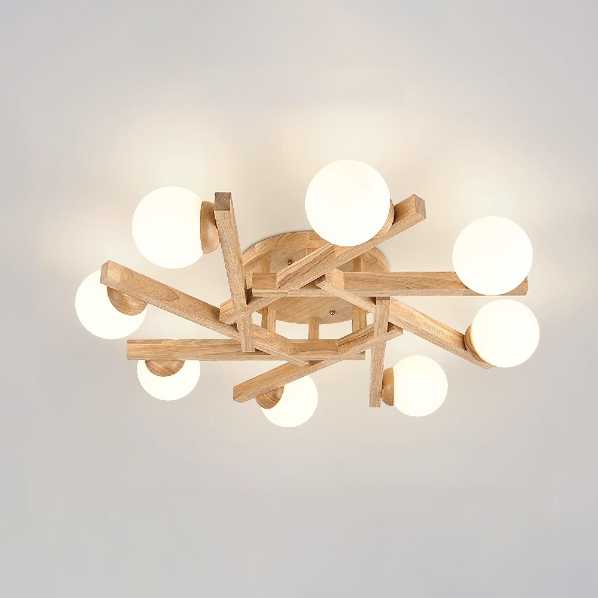 Wood Orin Ceiling Light - Decormote