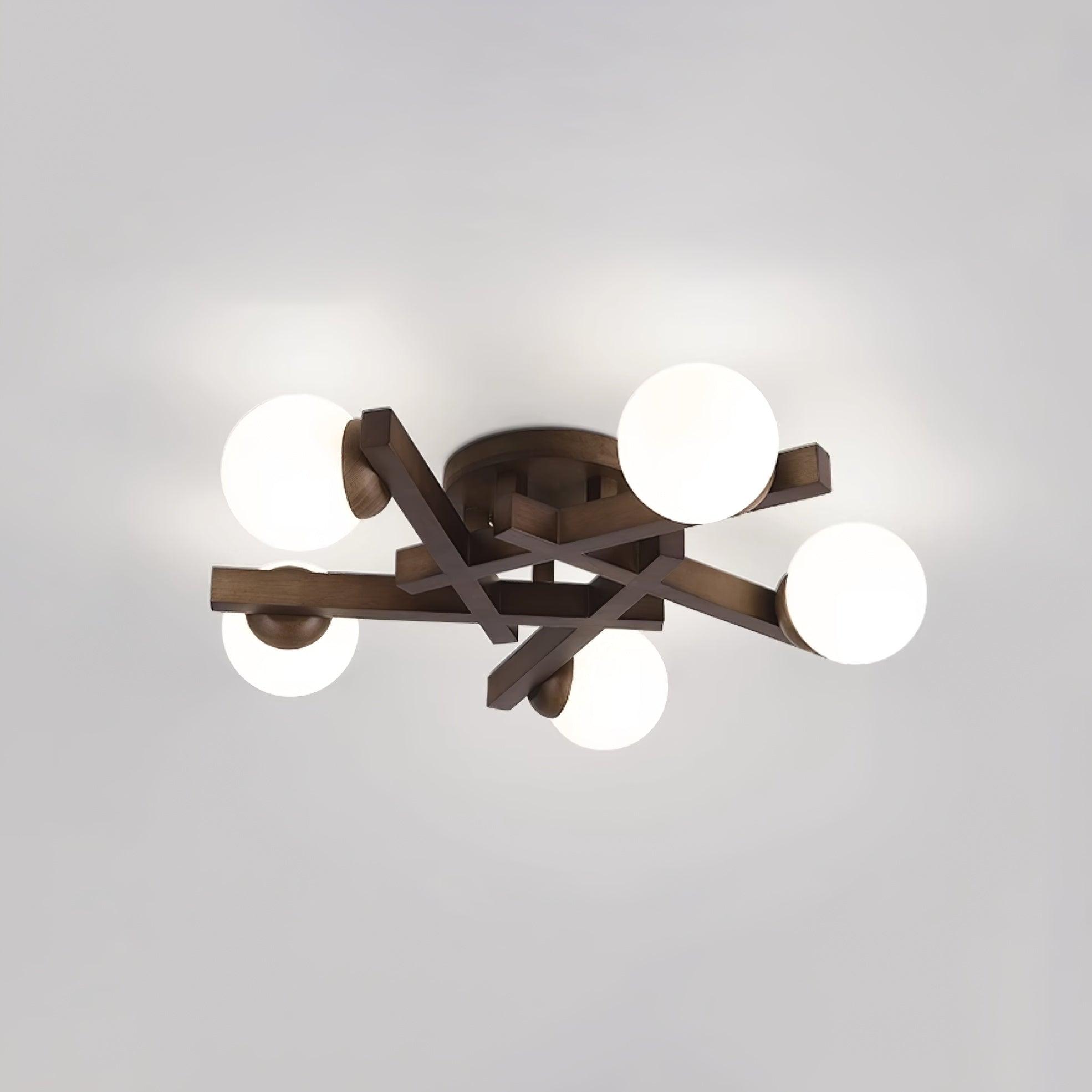 Wood Orin Ceiling Light - Decormote