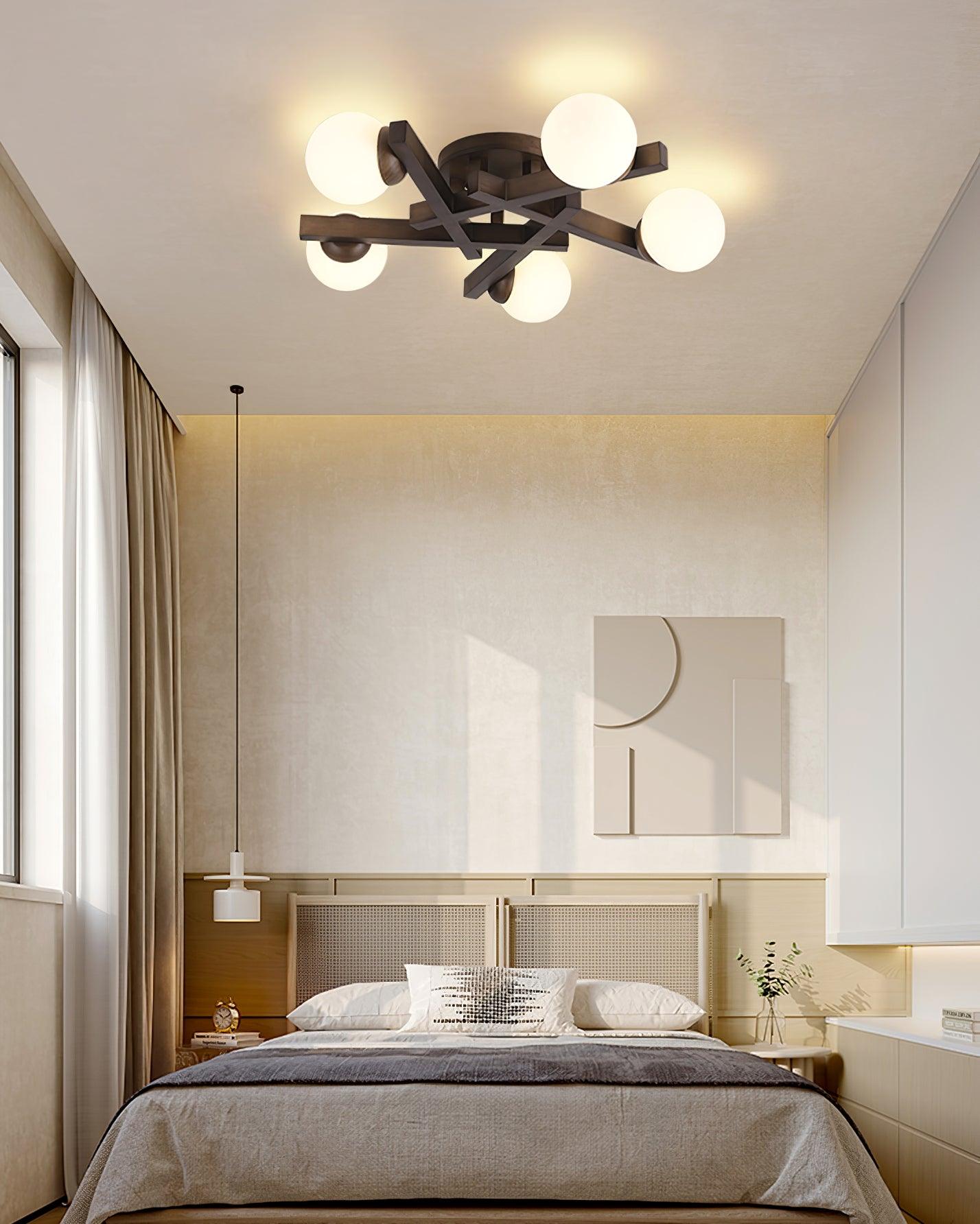 Wood Orin Ceiling Light - Decormote