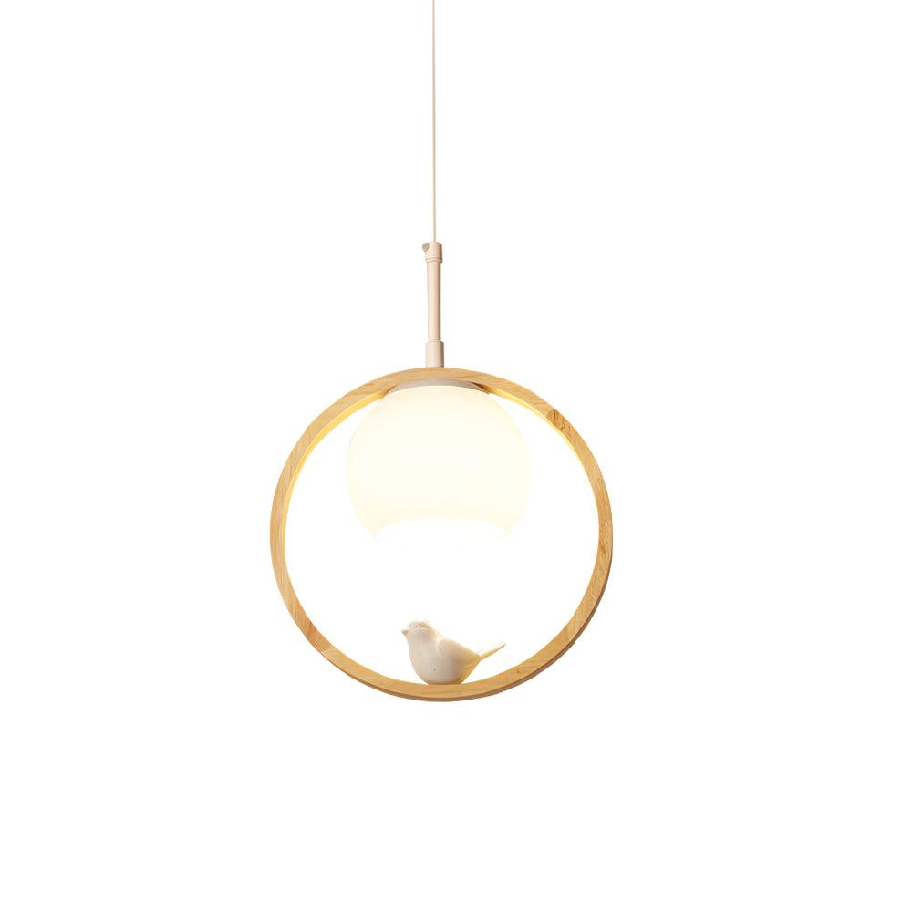 Wood Bird Pendant Lamp - Decormote