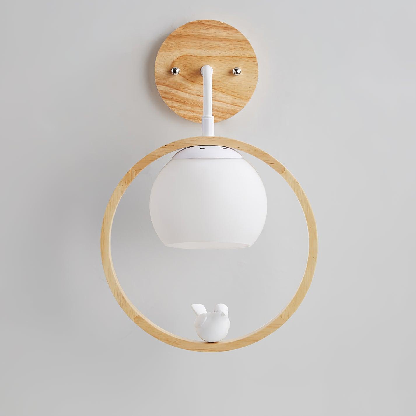 Wood Bird Wall Lamp - Decormote