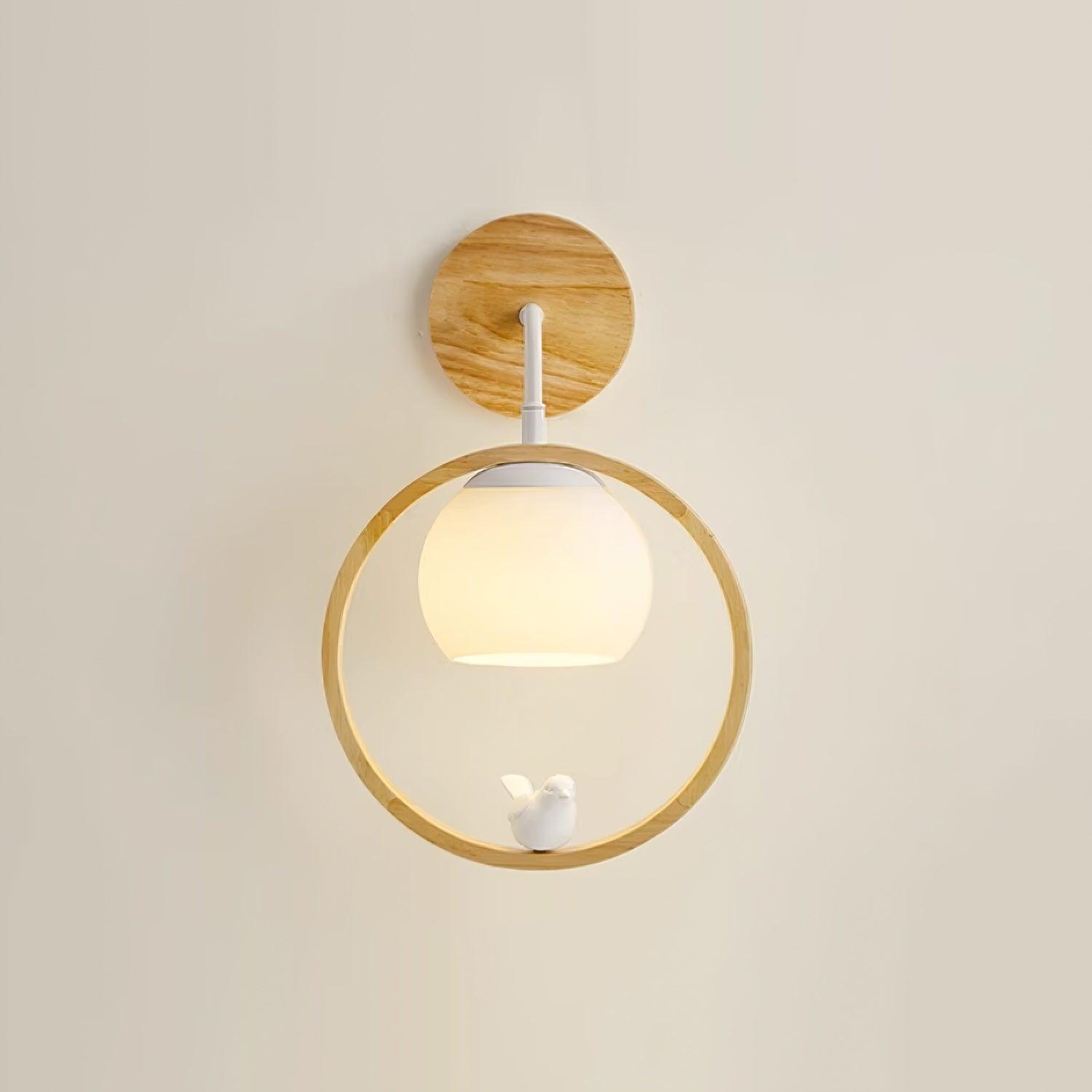 Wood Bird Wall Lamp - Decormote