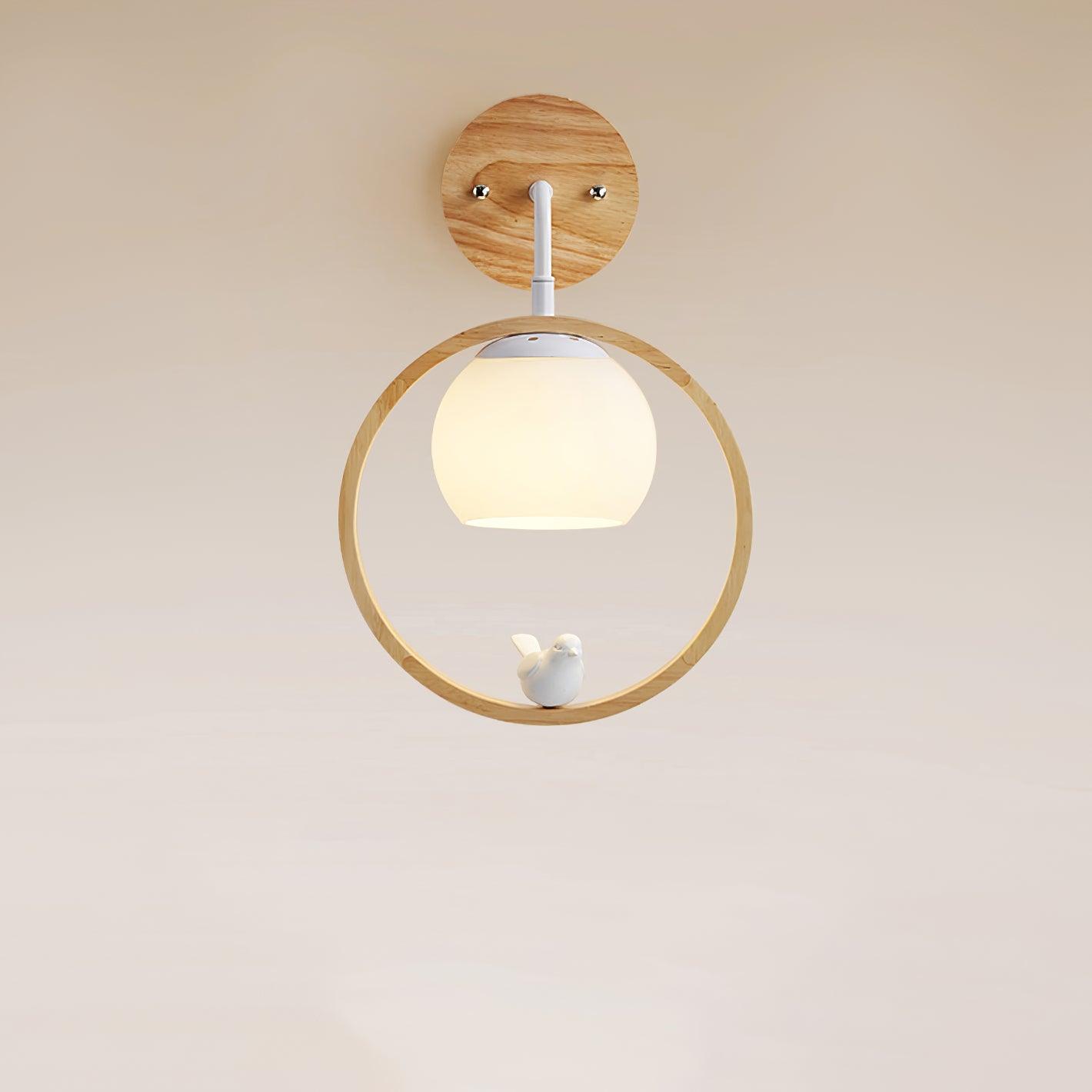 Wood Bird Wall Lamp - Decormote