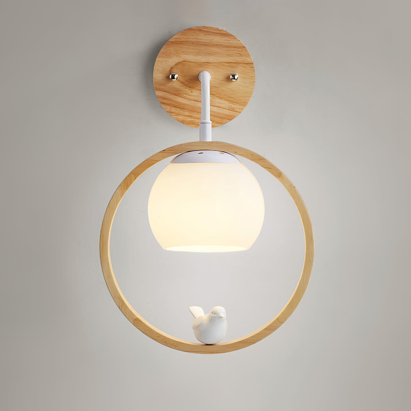 Wood Bird Wall Lamp - Decormote