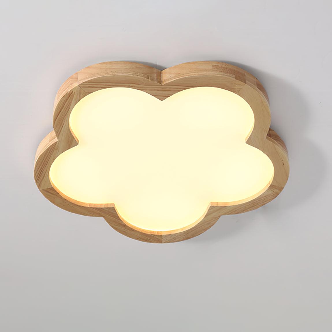 Wooden Flowers Ceiling Lamp - Decormote