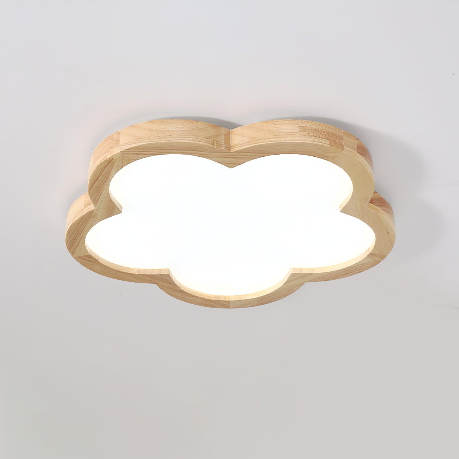 Wooden Flowers Ceiling Lamp - Decormote
