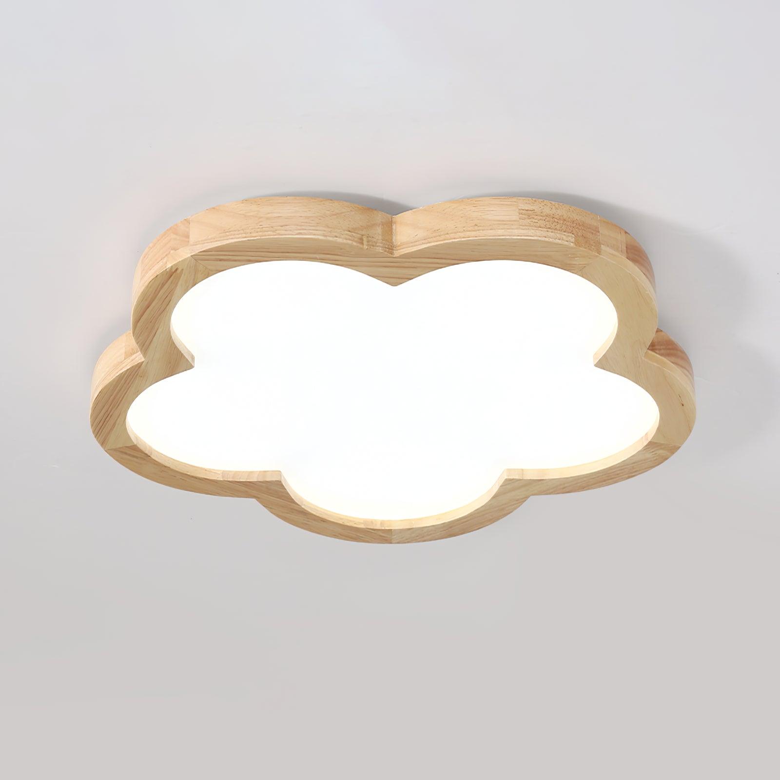 Wooden Flowers Ceiling Lamp - Decormote