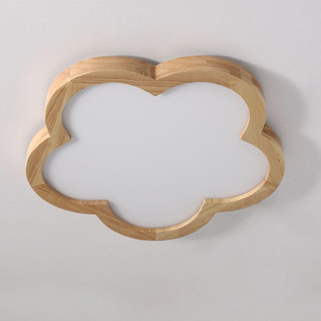 Wooden Flowers Ceiling Lamp - Decormote