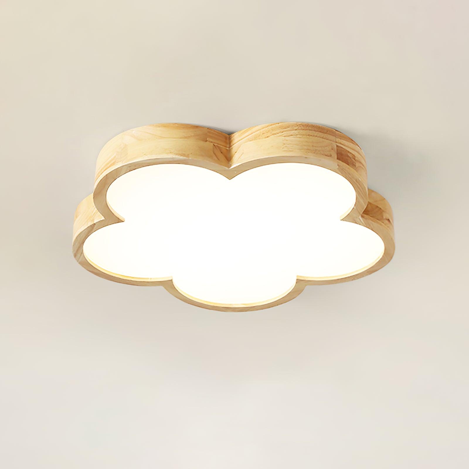 Wooden Flowers Ceiling Lamp - Decormote