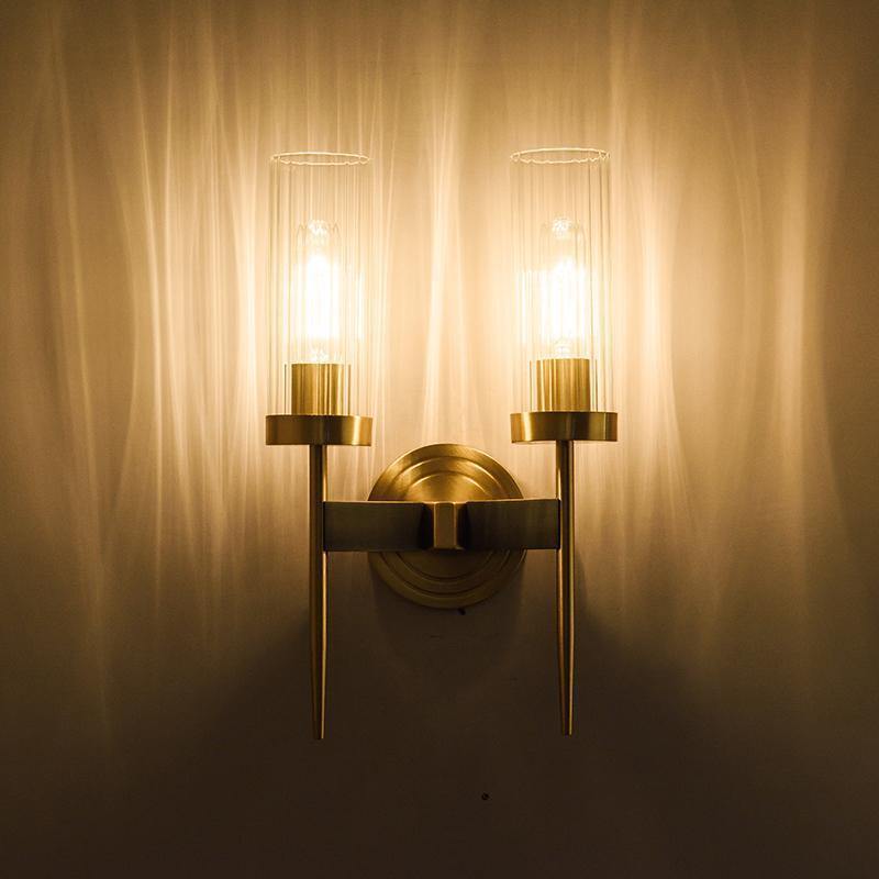 Clear Glass Shade Wall Sconces