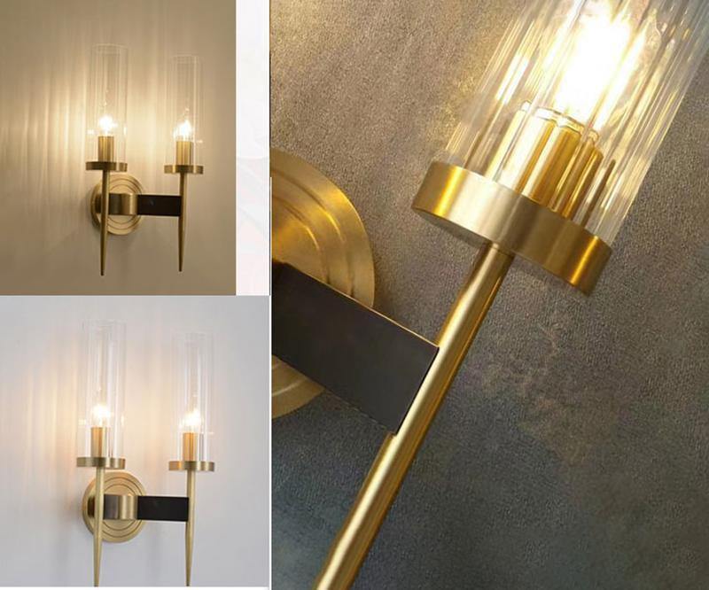 Clear Glass Shade Wall Sconces