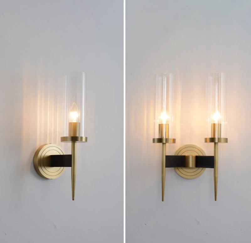 Clear Glass Shade Wall Sconces