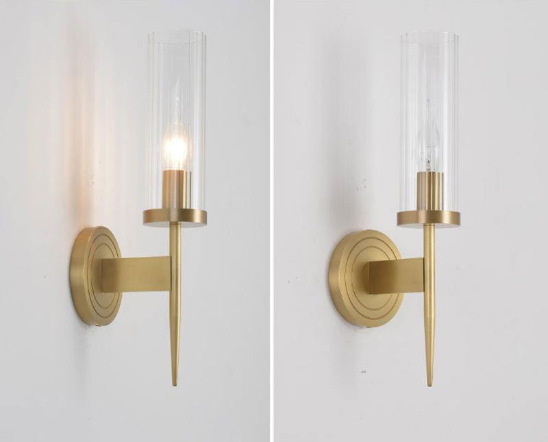 Clear Glass Shade Wall Sconces
