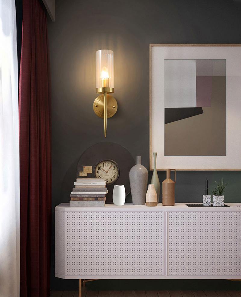 Clear Glass Shade Wall Sconces