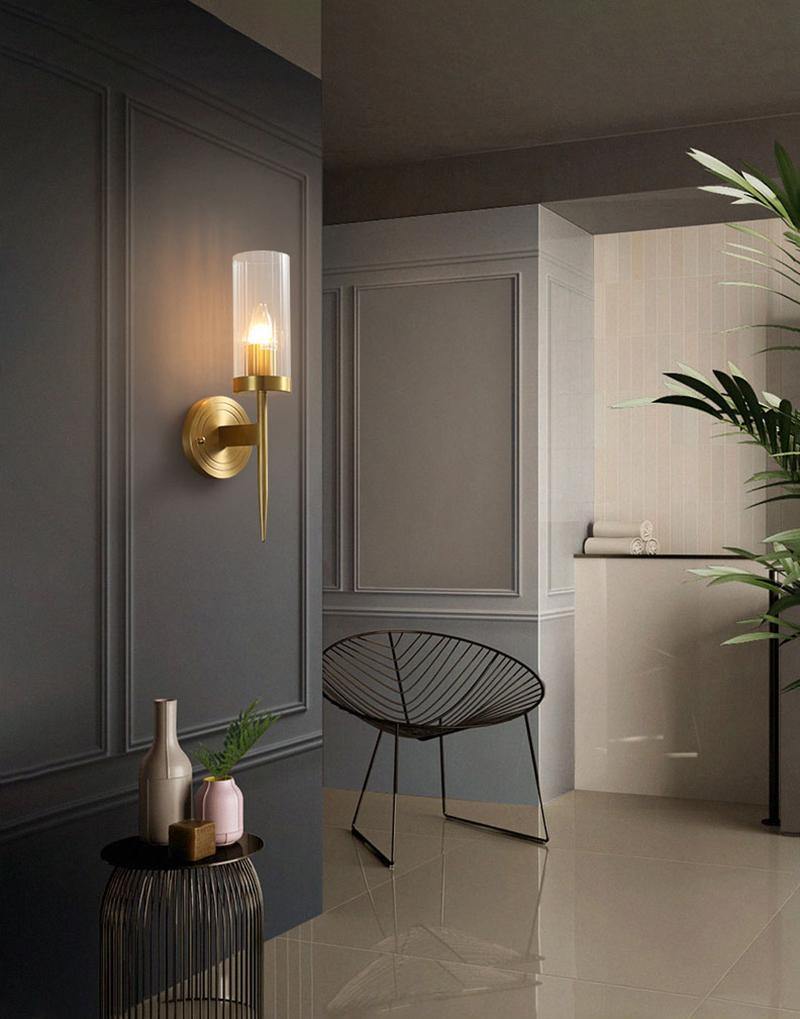 Clear Glass Shade Wall Sconces