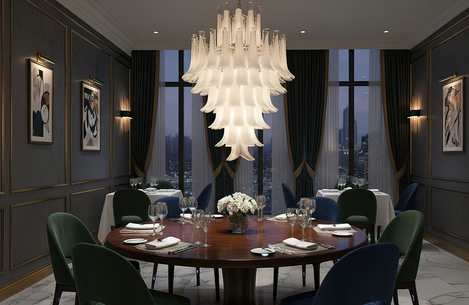 The Mazzega Petals Chandelier: A Timeless Fusion of Art and Functionality