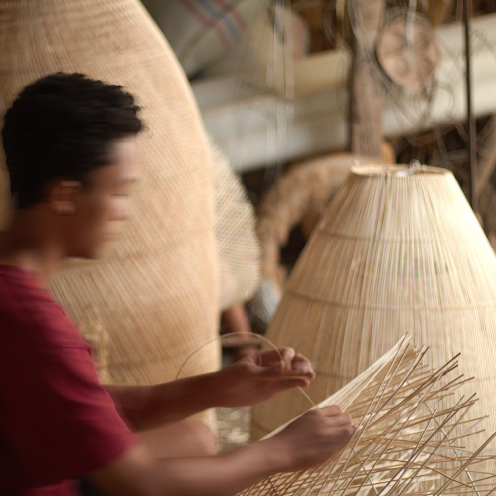 Hand Woven Rattan Thread The beauty of rattan weaving - traditional craftsmanship integrated in
