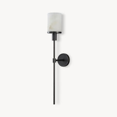 Alabaster Cylinder Wall Sconce