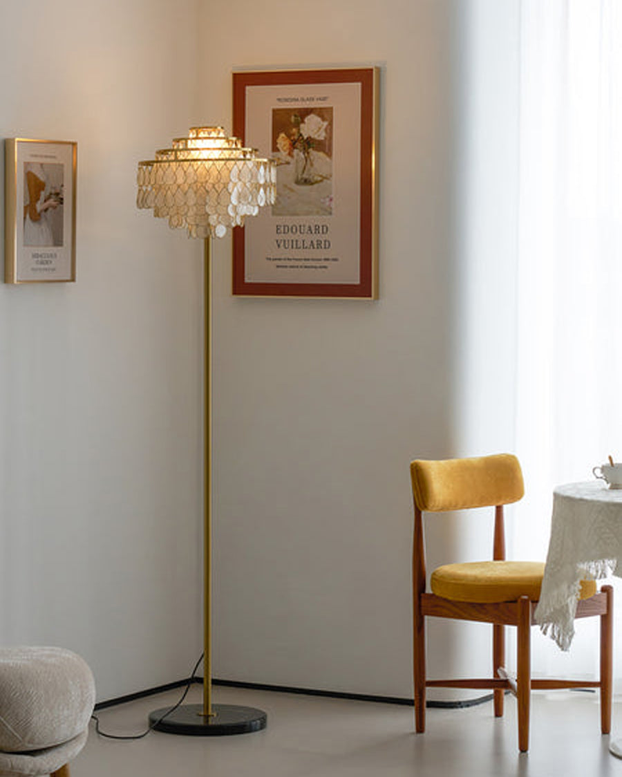 Abbington Shell Floor Lamp – detail 4