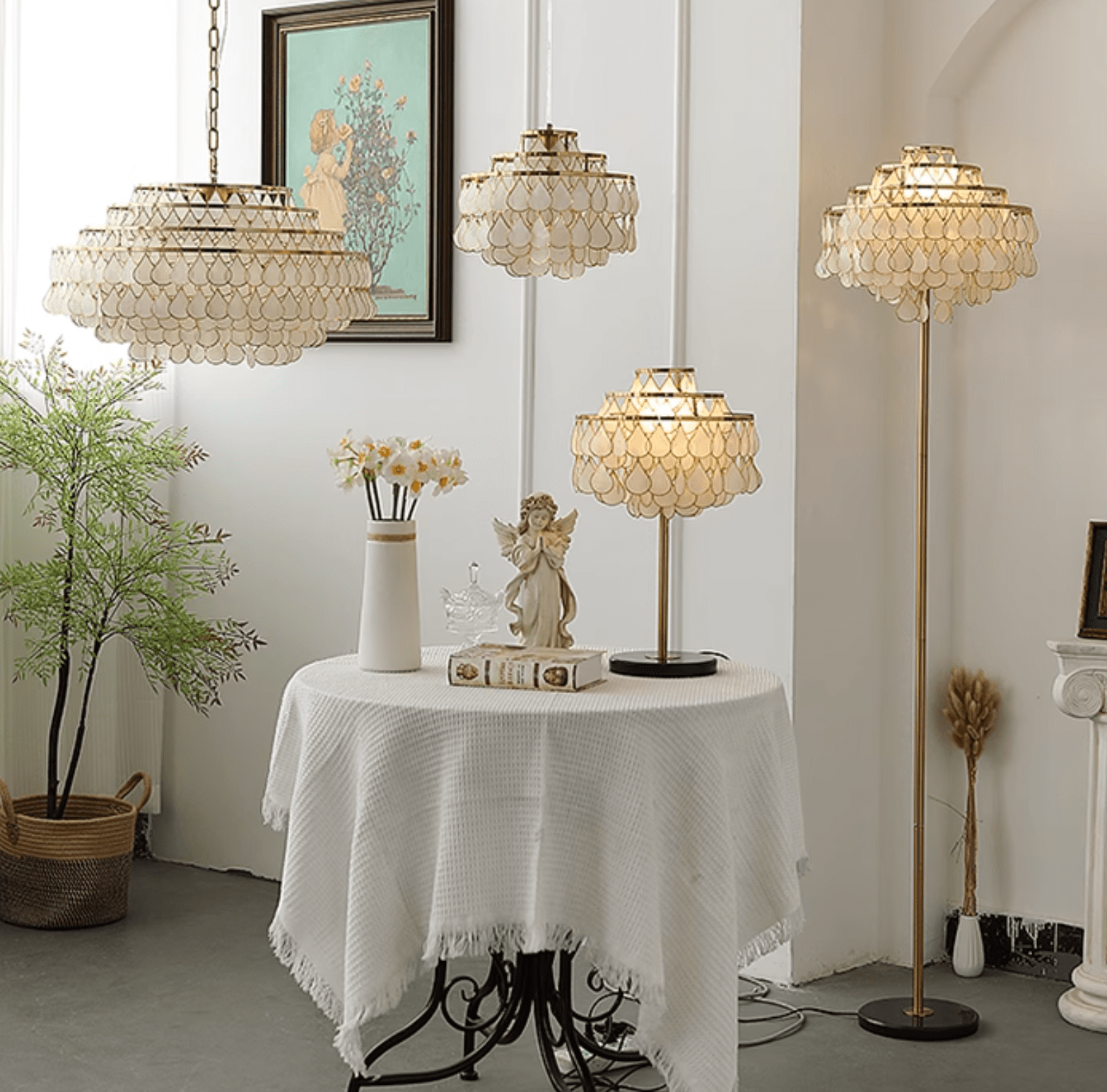 Abbington Shell Table lamp